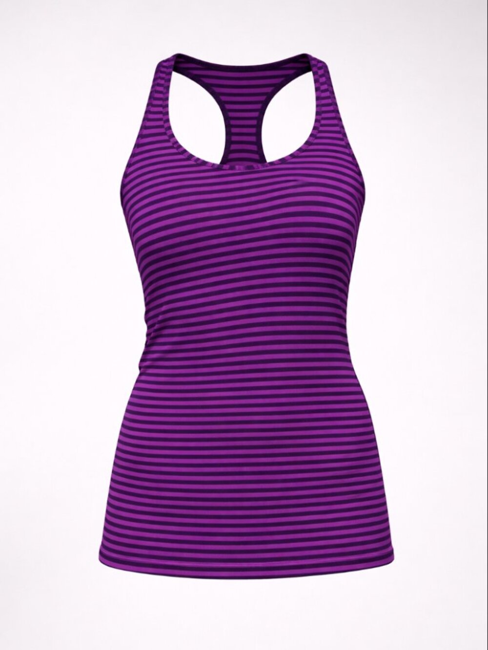 🍋 2/30 Lululemon Cool Racerback Double Trouble Stripe Ultra Violet Black Grape